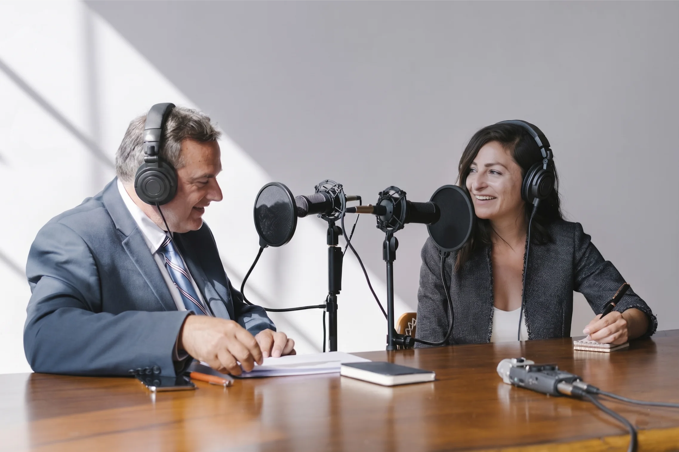 Media training studio at Carne in Dubai with professional broadcast cameras and studio lighting